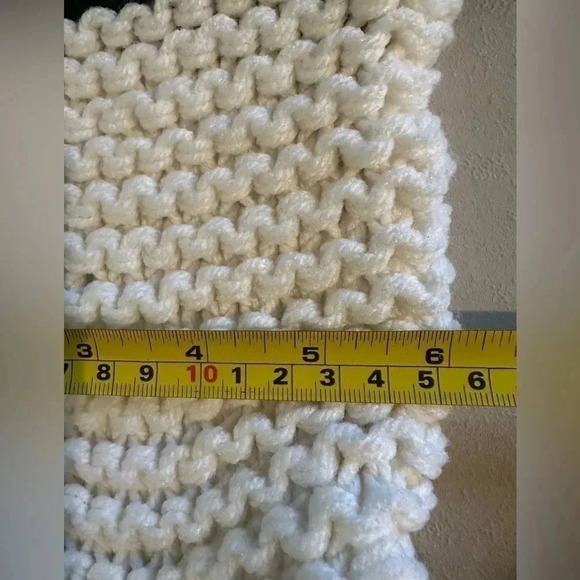 Homemade crocheted Christmas stockings with tab for hanging - Picture 4 of 4